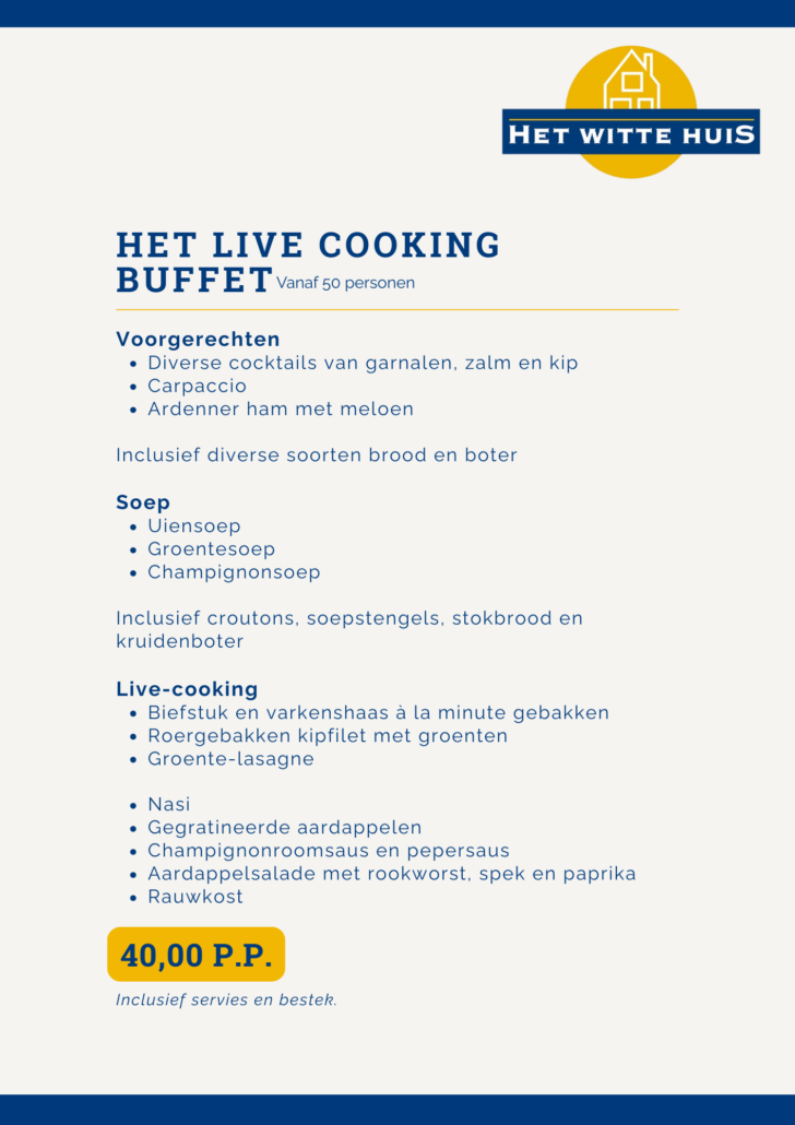 Services live cooking buffet