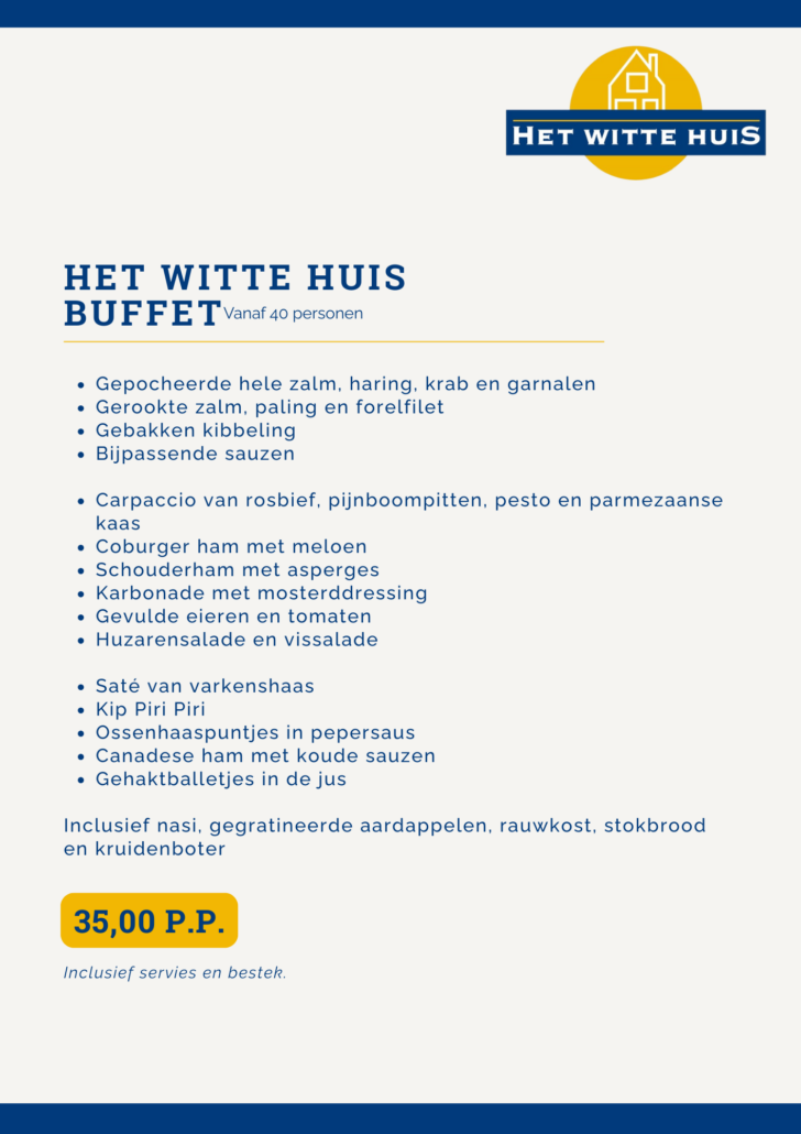 Services witte huis buffet