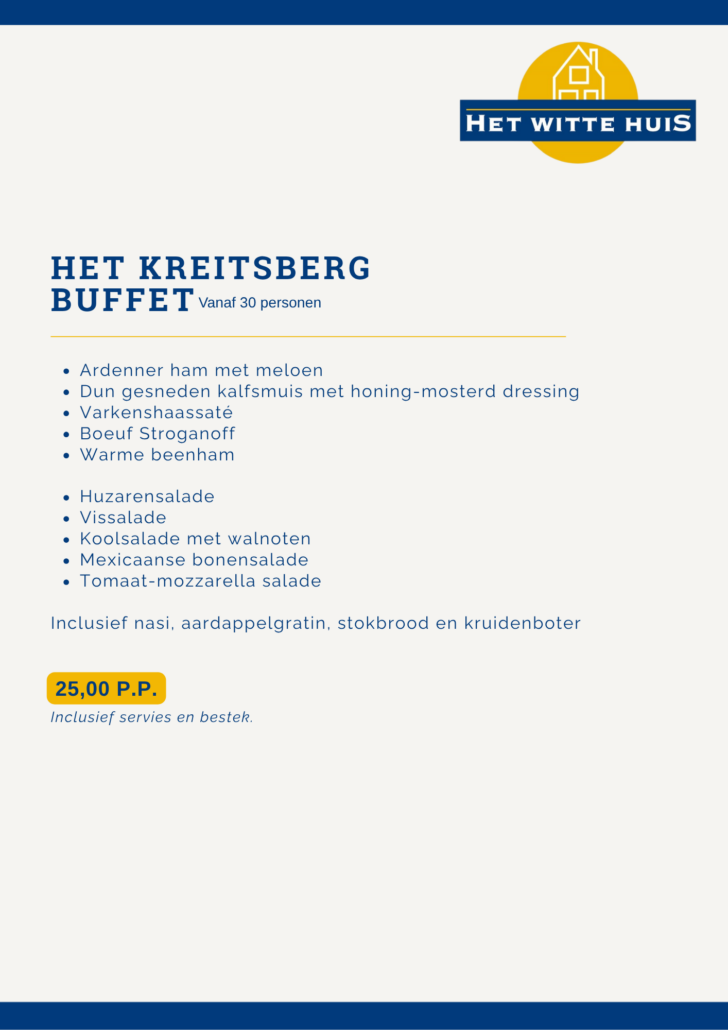 Services catering het kreitsbergbuffet