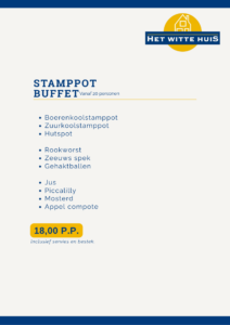 Services catering stamppot buffet